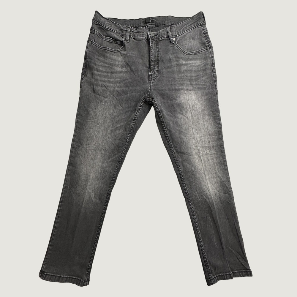 Alfani Jeans Mens 36x30 (34x28) Black Slim Fit Faded Stretch Denim Casual Pants